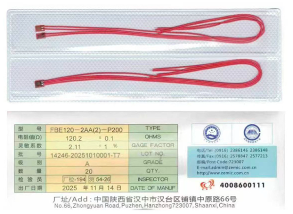 复合材料专用测试应变计-FBE120-2AA(2)-P200